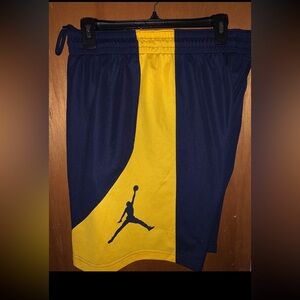 Jordan Men's Shorts - Blue and Yellow